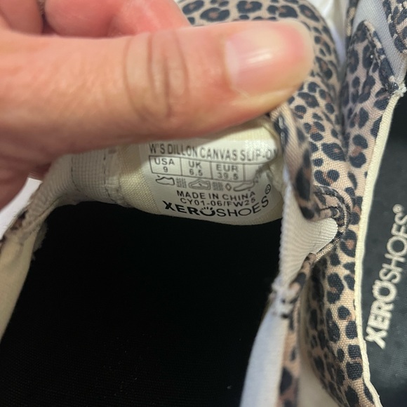 XeroShoes Leopard Canvas Slip-Ons - Picture 2 of 7